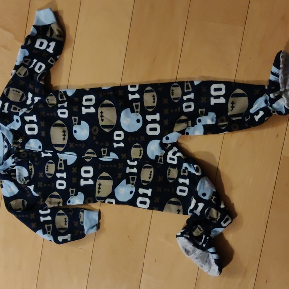 Bundle of 5 Carter's 18-month long sleeves bodysuit.  Sleep and Play. - Picture 6 of 11